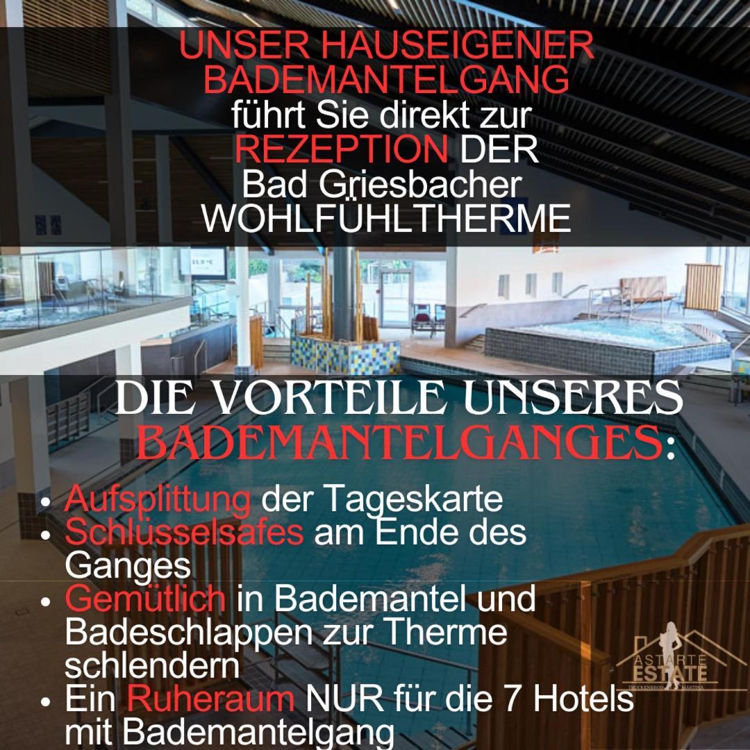 Fewo 20 - Appartement Im Rottalblick - Youngmodern Wohnen Mit Bademantelgang Zur Therme, Tv, Balkon Und Persoenlichem Gaesteempfang Von Astarte Estate Бад-Грісбах Екстер'єр фото
